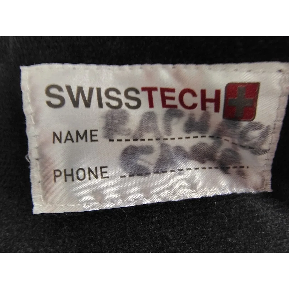 Swiss Tech Girls XL 14-16 Plus Puffer Jacket Black Hooded Fleece Lined Quilted